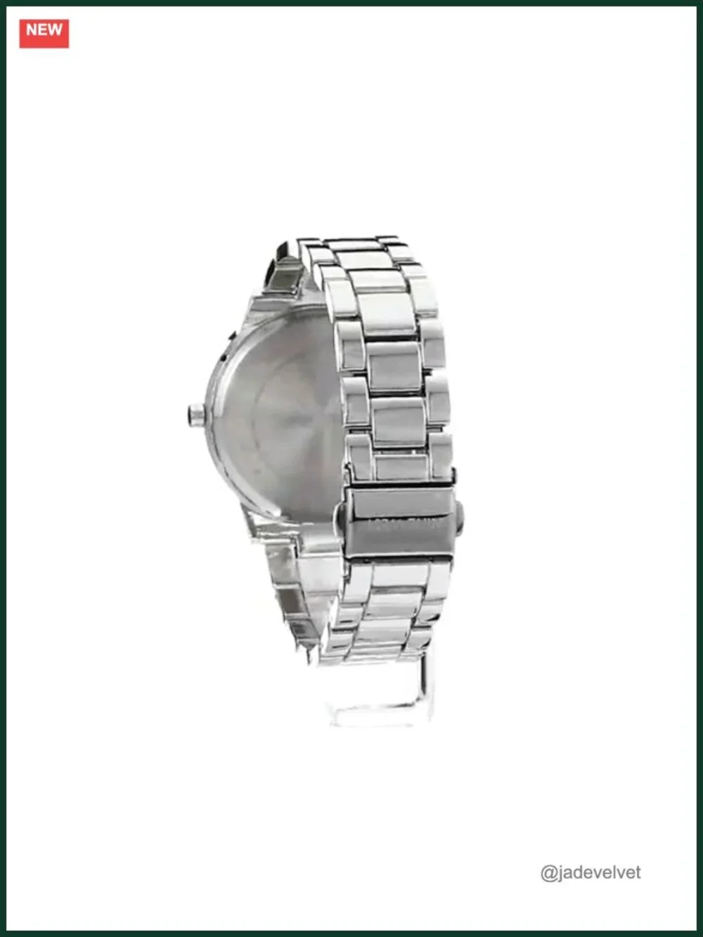 Women's Crystal Accented Bracelet Watch Silver-tone Japanese Quartz